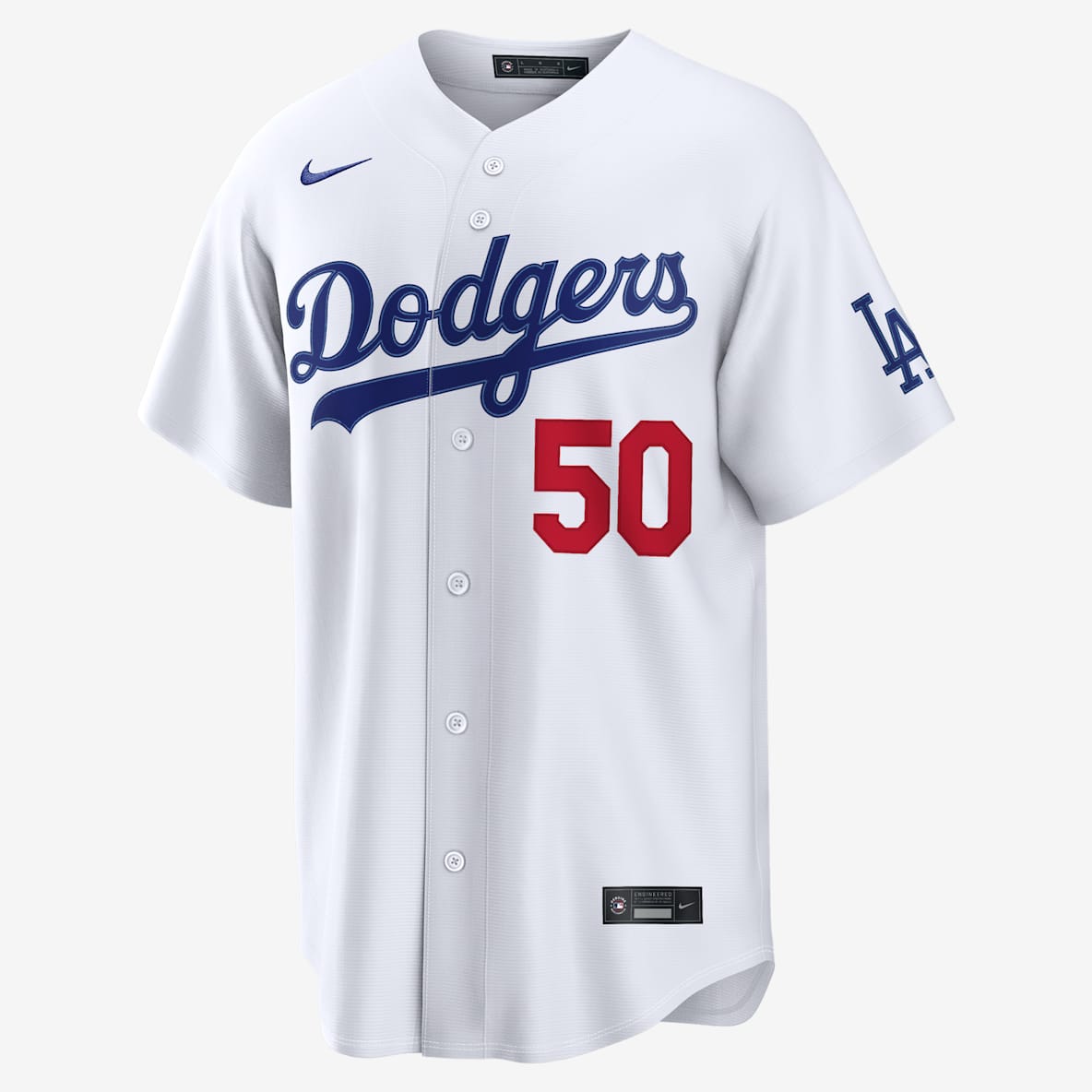 White Los Angeles Dodgers Jerseys. Nike.com
